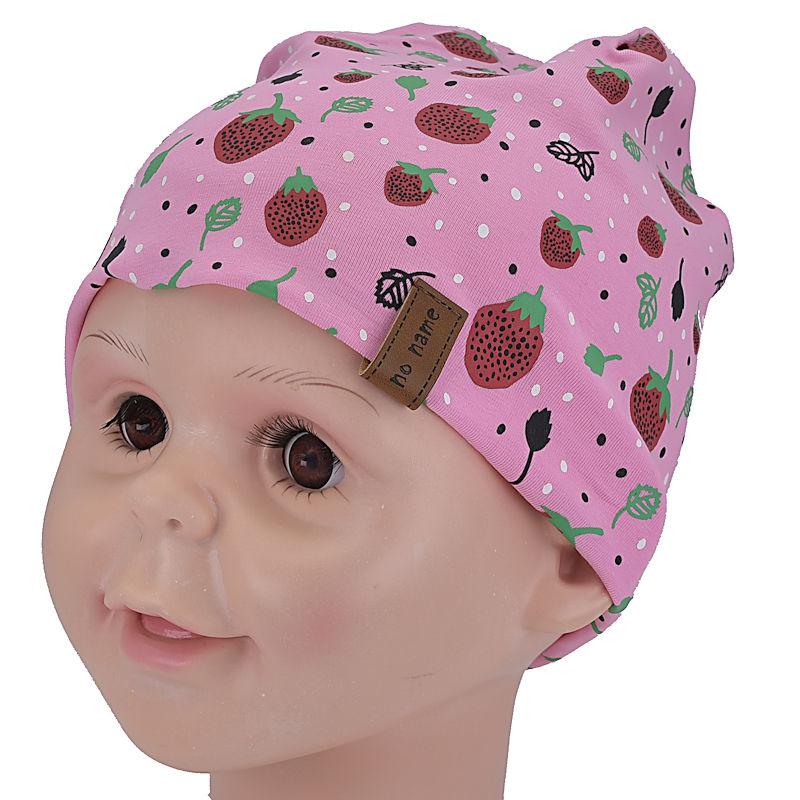 Baby Wendemütze 49-51 size Erdbeere rosa